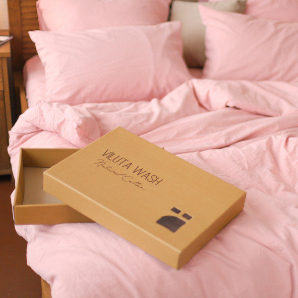 Комплект постельного белья Viluta Евро Вареный хлопок Wash 38