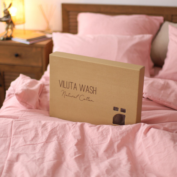 Комплект постельного белья Viluta Евро Вареный хлопок Wash 38