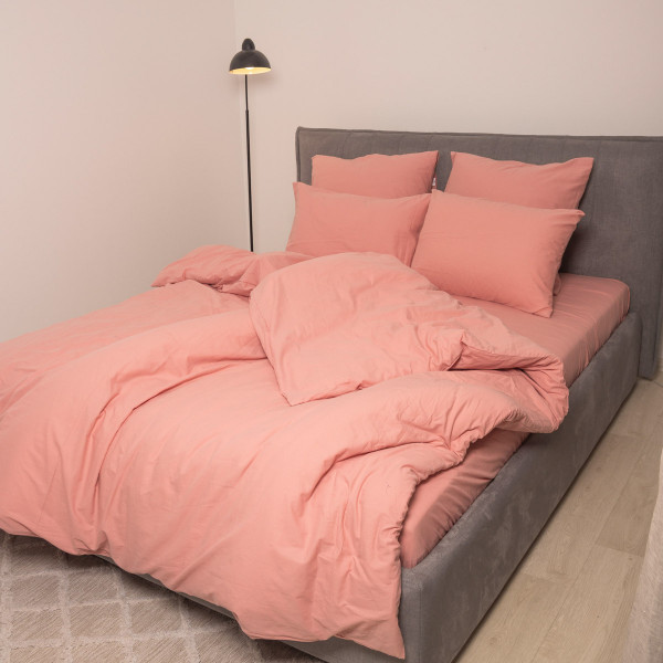 Комплект постельного белья Viluta Евро Вареный хлопок Wash 43