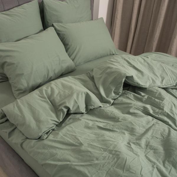 Комплект постельного белья Viluta Евро Вареный хлопок Wash 44