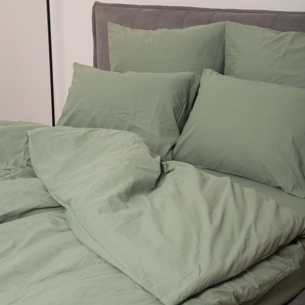 Комплект постельного белья Viluta Евро Вареный хлопок Wash 44