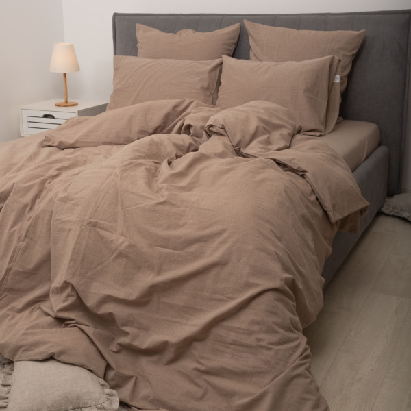 Комплект постельного белья Viluta Евро Вареный хлопок Wash 47