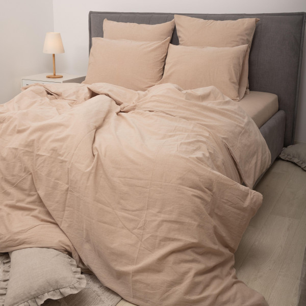 Комплект постельного белья Viluta Евро Вареный хлопок Wash 48