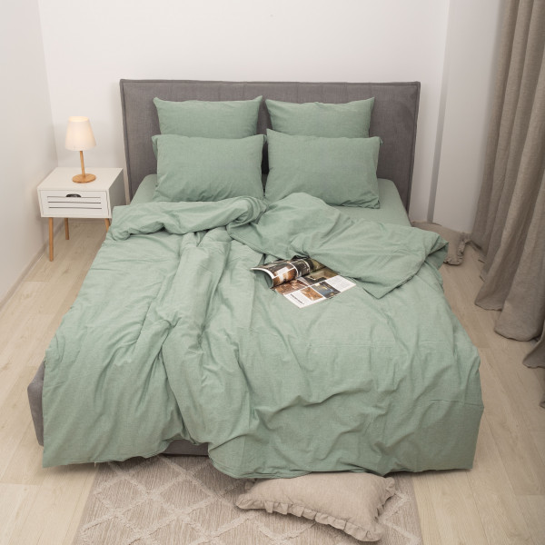 Комплект постельного белья Viluta Евро Вареный хлопок Wash 49