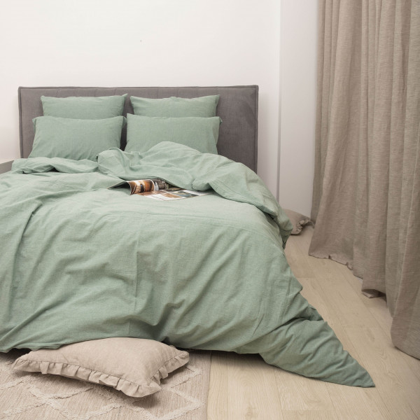 Комплект постельного белья Viluta Евро Вареный хлопок Wash 49