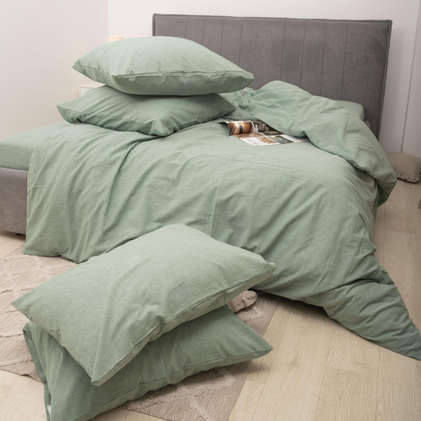 Комплект постельного белья Viluta Евро Вареный хлопок Wash 49