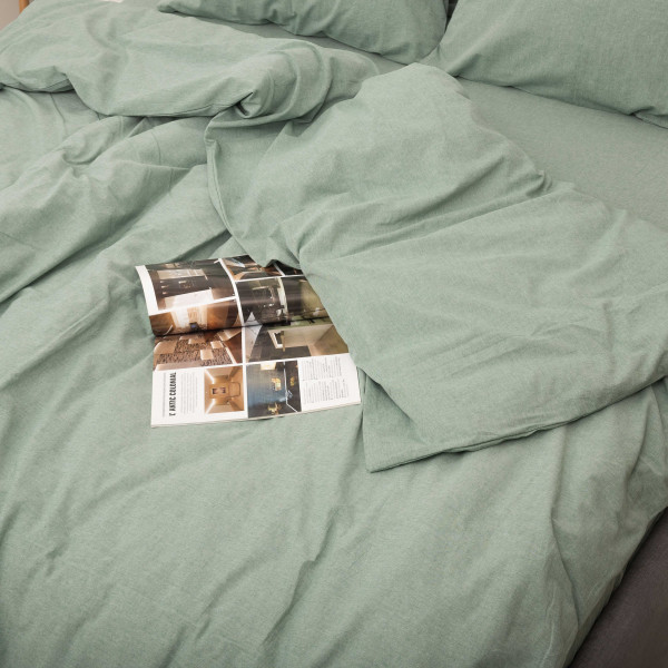 Комплект постельного белья Viluta Евро Вареный хлопок Wash 49