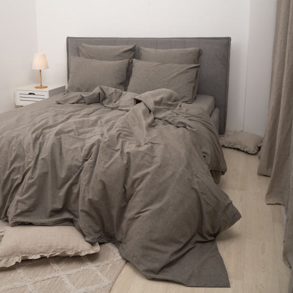 Комплект постельного белья Viluta Евро Вареный хлопок Wash 52