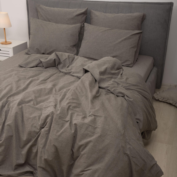 Комплект постельного белья Viluta Евро Вареный хлопок Wash 52