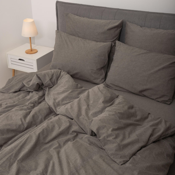 Комплект постельного белья Viluta Евро Вареный хлопок Wash 52