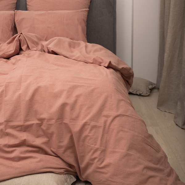 Комплект постельного белья Viluta Евро Вареный хлопок Wash 53