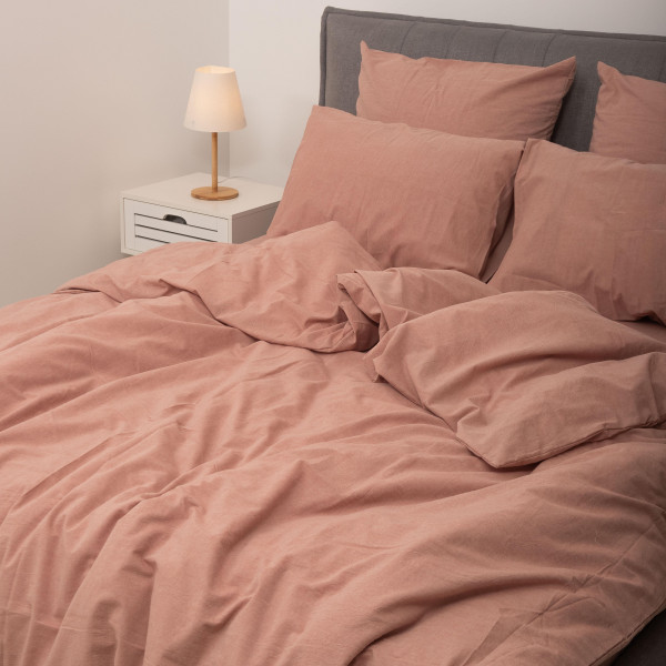 Комплект постельного белья Viluta Евро Вареный хлопок Wash 53