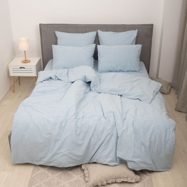 Комплект постельного белья Viluta Евро Вареный хлопок Wash 54