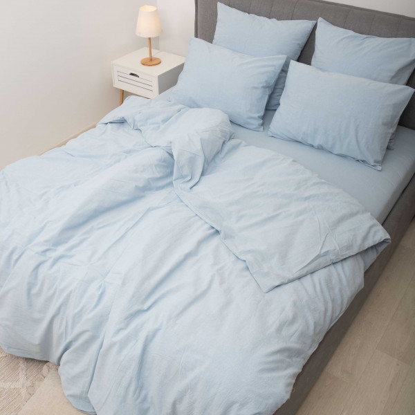 Комплект постельного белья Viluta Евро Вареный хлопок Wash 54