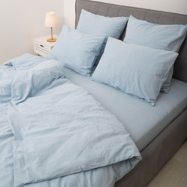 Комплект постельного белья Viluta Евро Вареный хлопок Wash 54