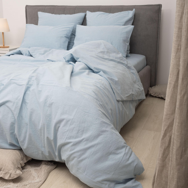 Комплект постельного белья Viluta Евро Вареный хлопок Wash 54