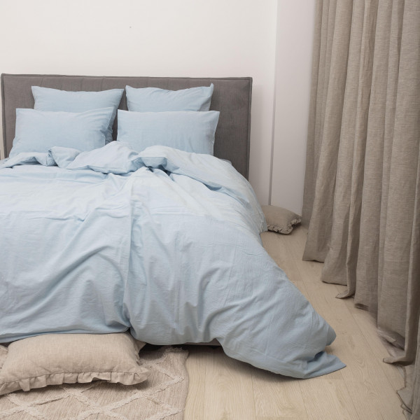 Комплект постельного белья Viluta Евро Вареный хлопок Wash 54