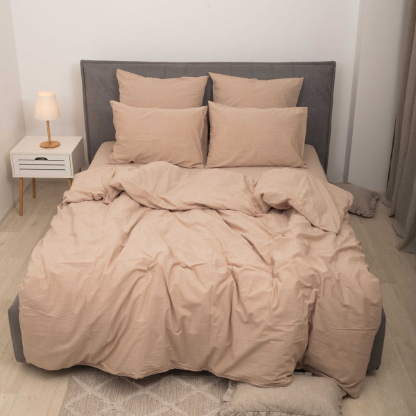 Комплект постельного белья Viluta Евро Вареный хлопок Wash 55