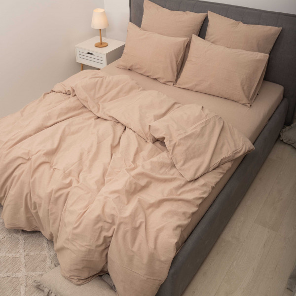 Комплект постельного белья Viluta Евро Вареный хлопок Wash 55