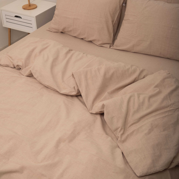 Комплект постельного белья Viluta Евро Вареный хлопок Wash 55