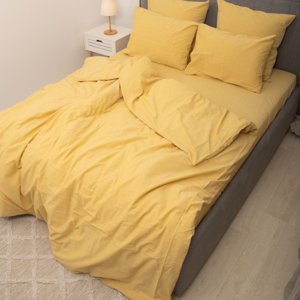 Комплект постельного белья Viluta Евро Вареный хлопок Wash 56