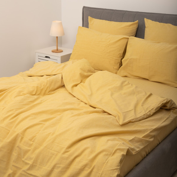 Комплект постельного белья Viluta Евро Вареный хлопок Wash 56