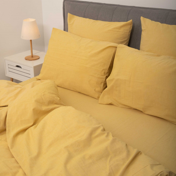 Комплект постельного белья Viluta Евро Вареный хлопок Wash 56