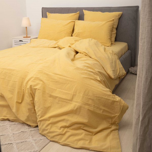 Комплект постельного белья Viluta Евро Вареный хлопок Wash 56