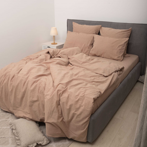 Комплект постельного белья Viluta Евро Вареный хлопок Wash 57