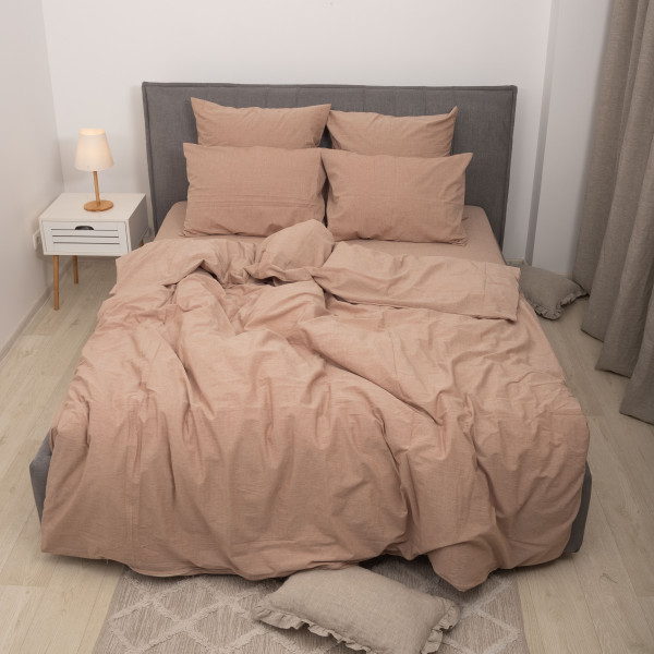 Комплект постельного белья Viluta Евро Вареный хлопок Wash 57