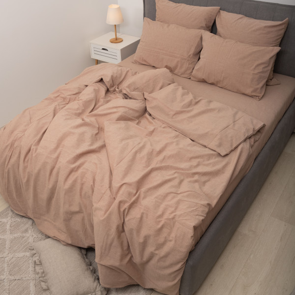 Комплект постельного белья Viluta Евро Вареный хлопок Wash 57