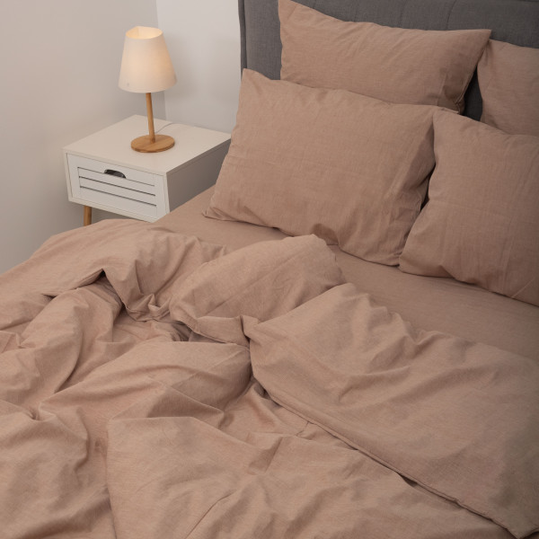Комплект постельного белья Viluta Евро Вареный хлопок Wash 57