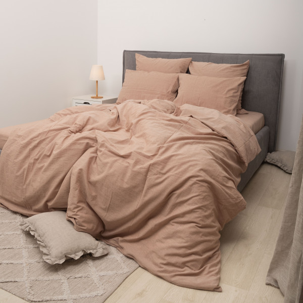 Комплект постельного белья Viluta Евро Вареный хлопок Wash 57