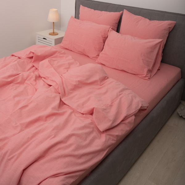 Комплект постельного белья Viluta Евро Вареный хлопок Wash 58