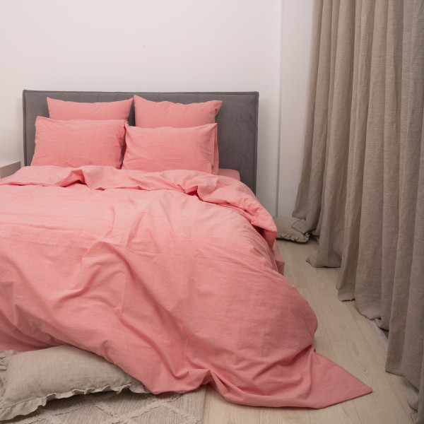 Комплект постельного белья Viluta Евро Вареный хлопок Wash 58