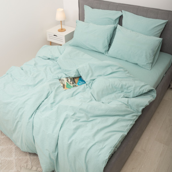 Комплект постельного белья Viluta Евро Вареный хлопок Wash 61