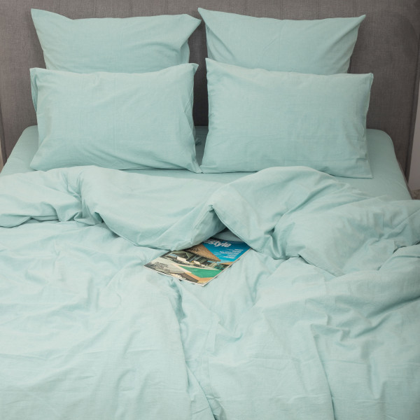 Комплект постельного белья Viluta Евро Вареный хлопок Wash 61