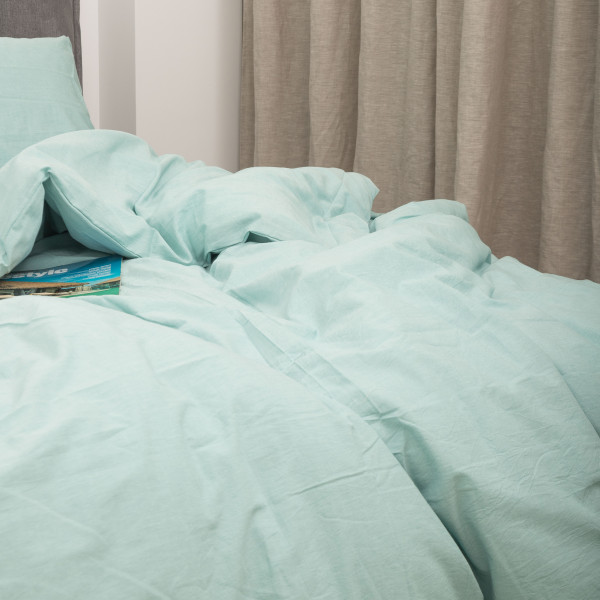 Комплект постельного белья Viluta Евро Вареный хлопок Wash 61