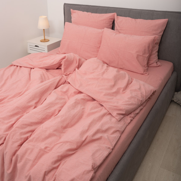 Комплект постельного белья Viluta Евро Вареный хлопок Wash 62