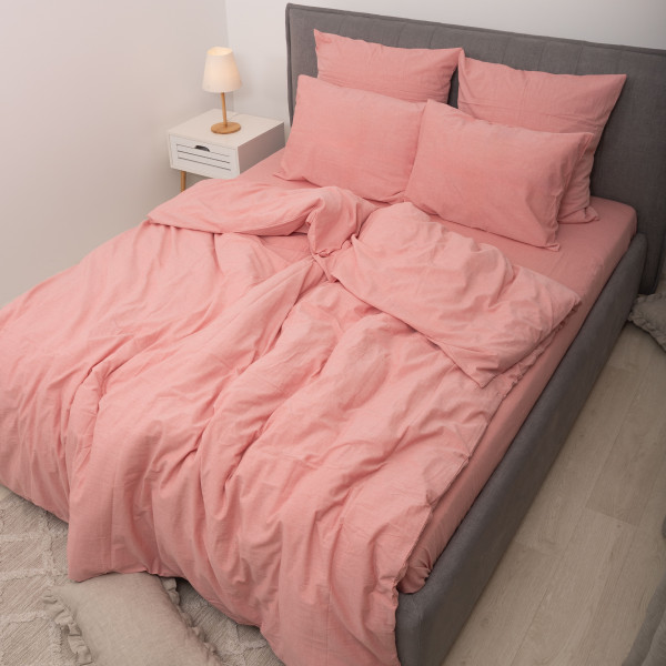 Комплект постельного белья Viluta Евро Вареный хлопок Wash 62