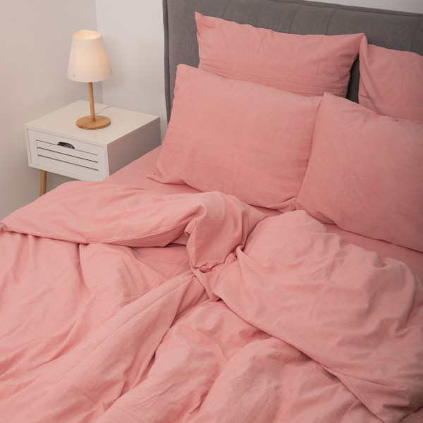 Комплект постельного белья Viluta Евро Вареный хлопок Wash 62