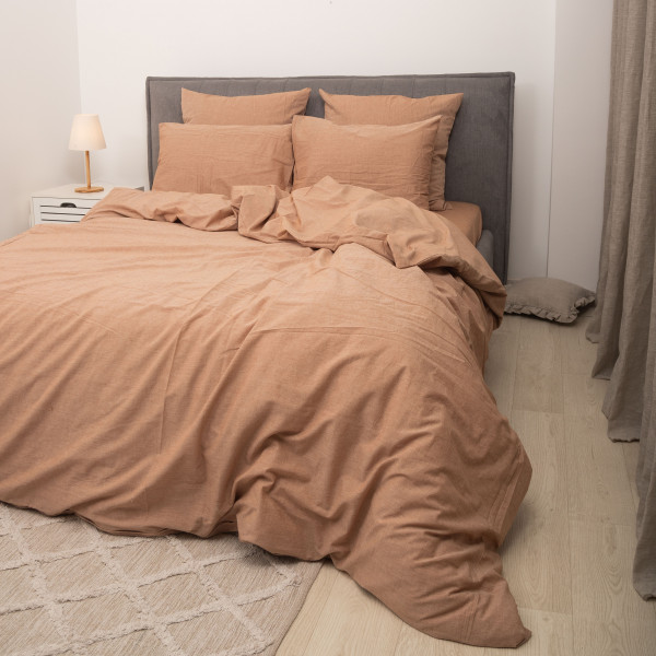 Комплект постельного белья Viluta Евро Вареный хлопок Wash 63