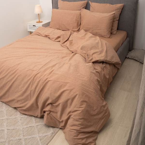 Комплект постельного белья Viluta Евро Вареный хлопок Wash 63