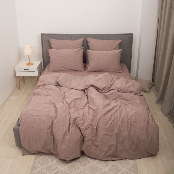 Комплект постельного белья Viluta Евро Вареный хлопок Wash 64