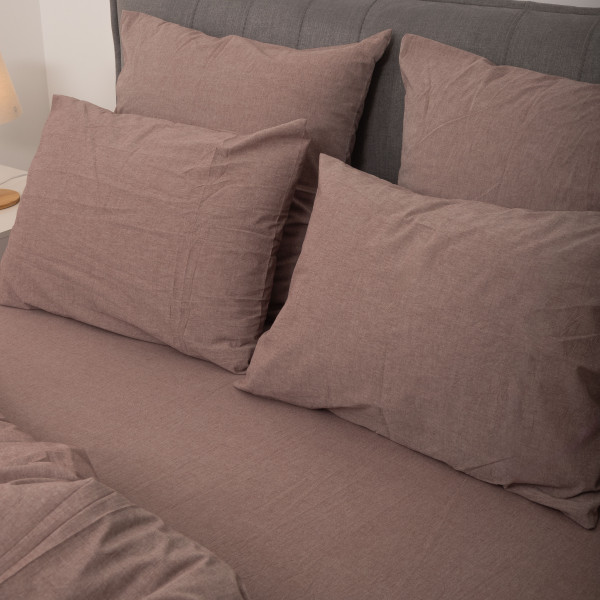 Комплект постельного белья Viluta Евро Вареный хлопок Wash 64