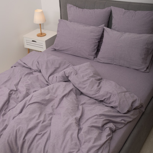 Комплект постельного белья Viluta Евро Вареный хлопок Wash 67