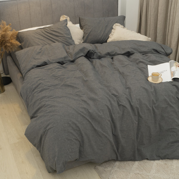 Комплект постельного белья Viluta Евро Вареный хлопок Wash 78