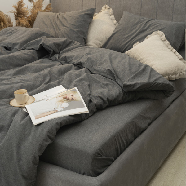 Комплект постельного белья Viluta Евро Вареный хлопок Wash 78