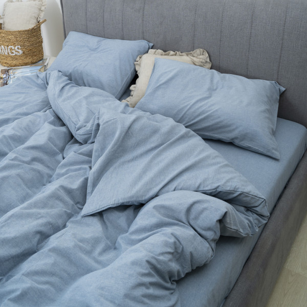 Комплект постельного белья Viluta Евро Вареный хлопок Wash 81