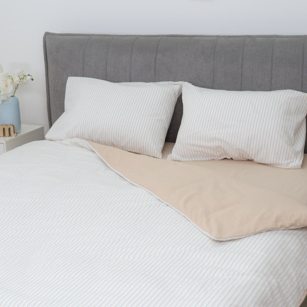 Комплект постельного белья Viluta Евро Вареный хлопок Wash Printed 03